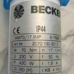 Becker WM 70-17 IMP Antrieb 20701308010 Rohrmotor Reparatur 69 €