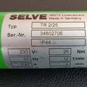 SELVE TR 2/40 Antrieb 342040 SELVE TR 2/25 Antrieb 342030 SELVE TR 2/17 Antrieb 342010 SELVE TR 2/10 Antrieb 342000